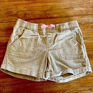 Old Navy Girls 10-12 khaki elastic waist shorts